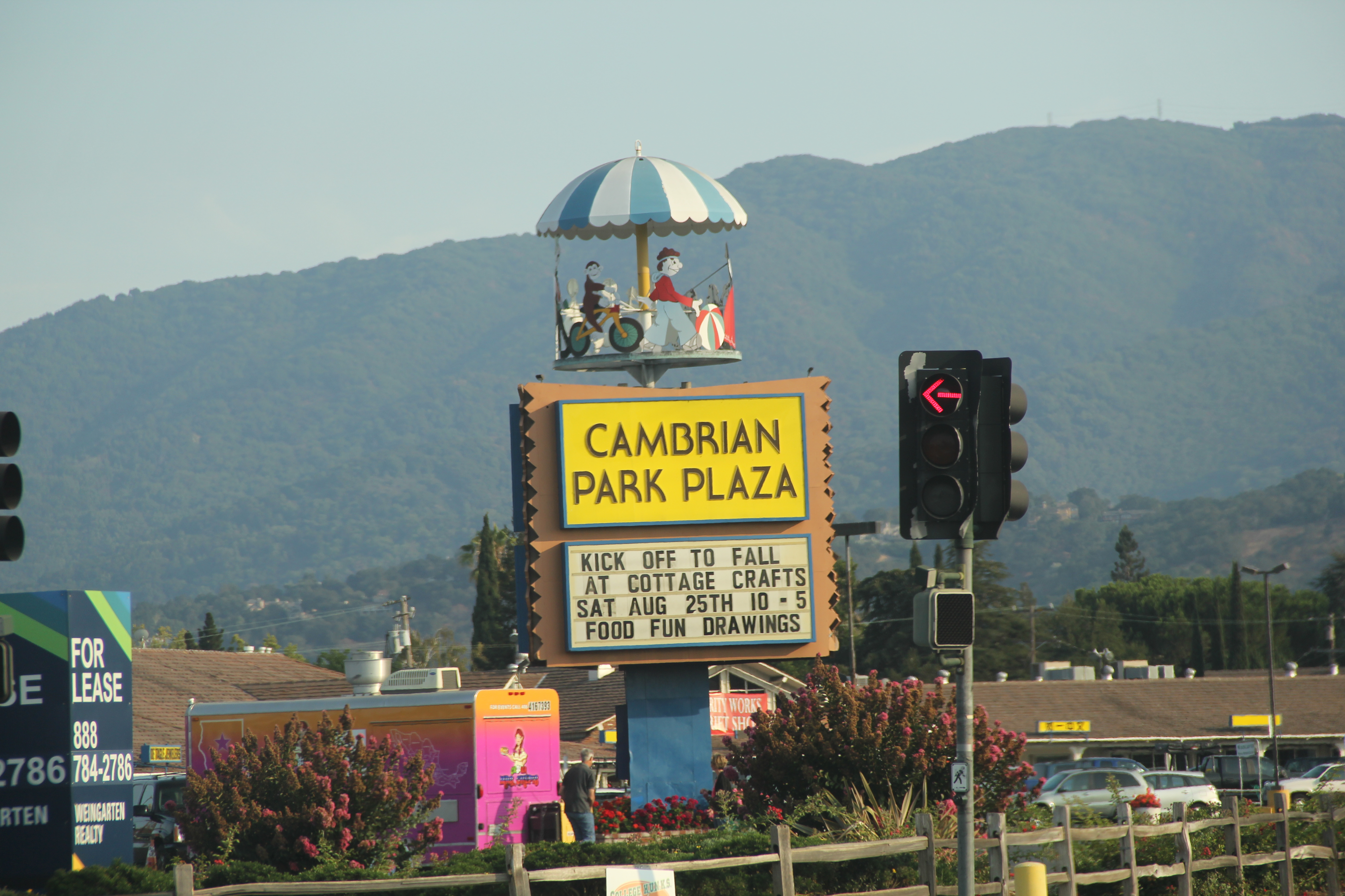 D9 Photo Cambrian Park Plaza sign and mountainous background_IMG_8513
