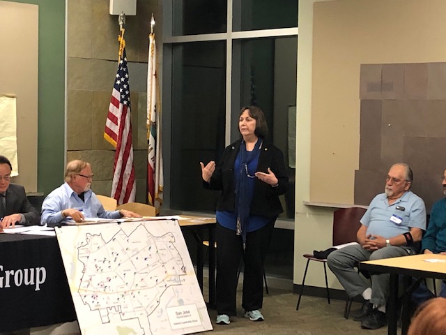 Councilmember Pam Foley speaking at General Meeting 3.14.2019